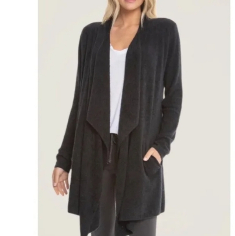 Barefoot Dreams CozyChic Lite Gray Island Wrap Size‎ S/M Lagenlook
